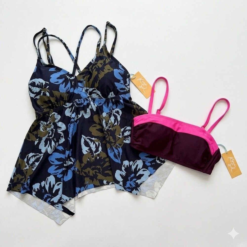 New Kona  Sol Women’s Bikini‎ Tankini Tops XS Lot Of 2